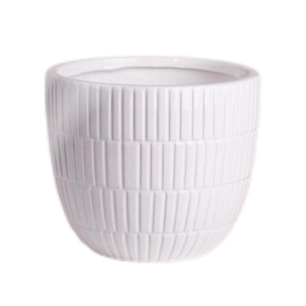 Ceramic Planter – Minimalist White Ceramic Planter